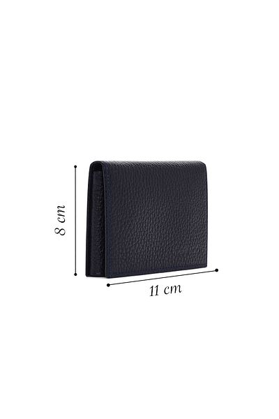 Derimod Men's Navy Blue Leather Wallet 000A2D3063Ft