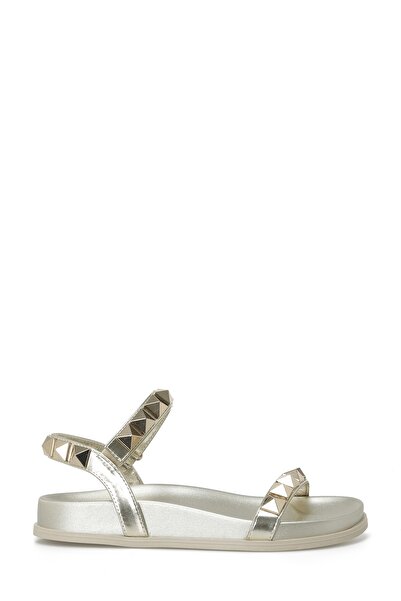 Nine West MILD 4FX Altın Kadın Kalın Taban Sandalet