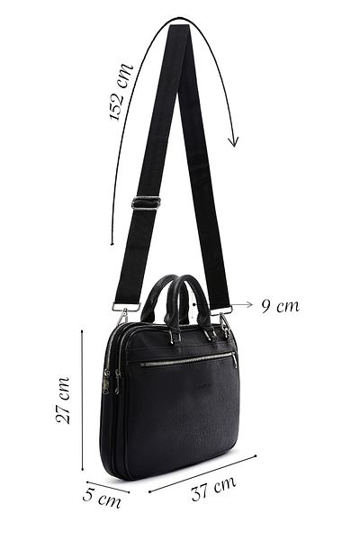 Derimod Men's Black Briefcase 22Wbd3002Ft