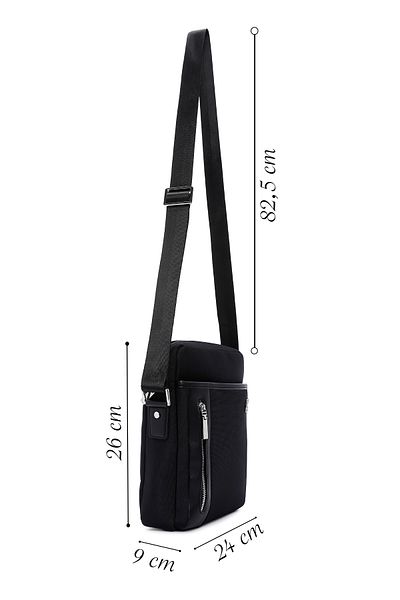 Derimod Men's Black Crossbody Bag - 22wbd32036f