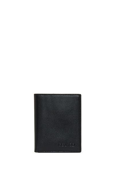 Derimod Black Leather Men's Card Holder - 000a2d301218