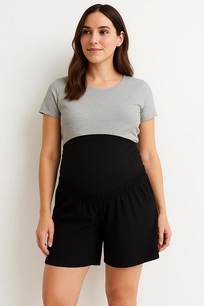 motherway maternity Шорти за бременни от ленен памук