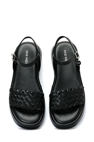 Nine West Valle 4Fx Women's Black Thick Sole Sandals