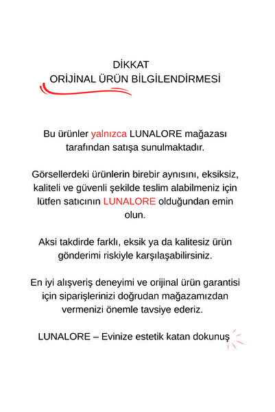Lunalore Bohem Tarzı Beton Görünümlü El Aynası 40 CM