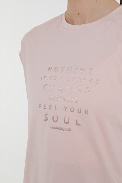 lumberjack Wl Hailey 11gf18 3pr ανοιχτό ροζ γυναικείο κοντομάνικο μπλουζάκι