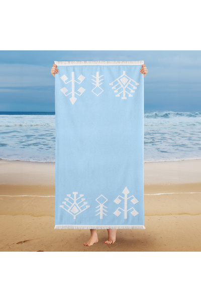 Schafer Home Ethnic 75x150 Plaj Havlusu-Indigo