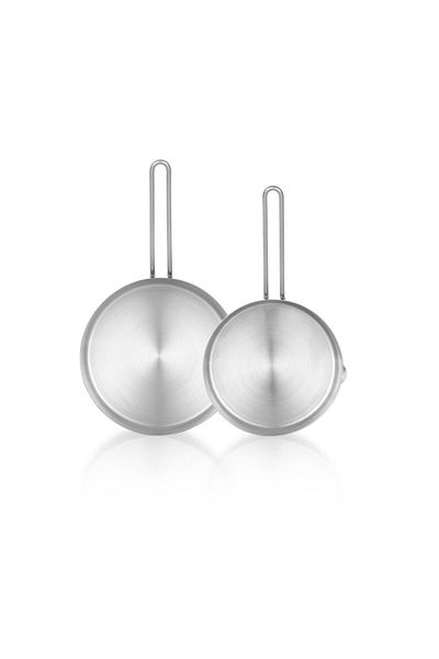 Schafer Jade Set of 2 Steel Saucepan 14cm 16cm