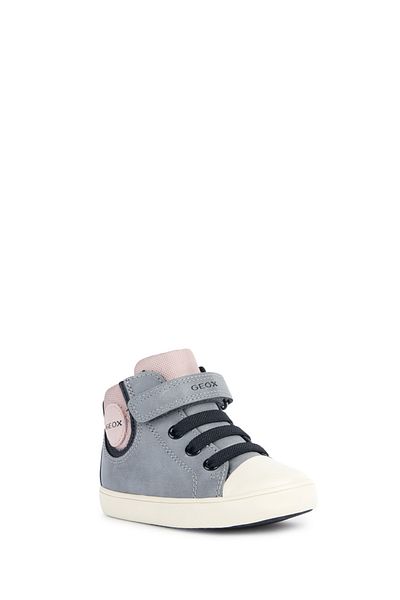 Geox Baby Girl Gray B Gisli Girl Banded Suede Leather Boots B361Md0Mefuc0502