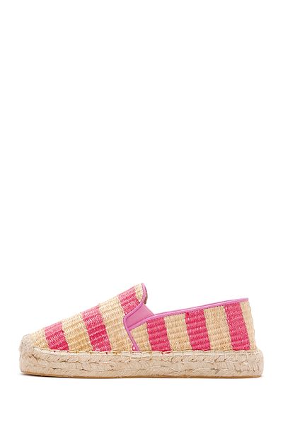 Derimod Pink Women's Espadrille - Straw, 24sfd4438m7 Model