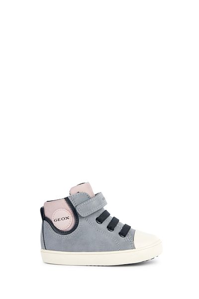 Geox Baby Girl Gray B Gisli Girl Banded Suede Leather Boots B361Md0Mefuc0502