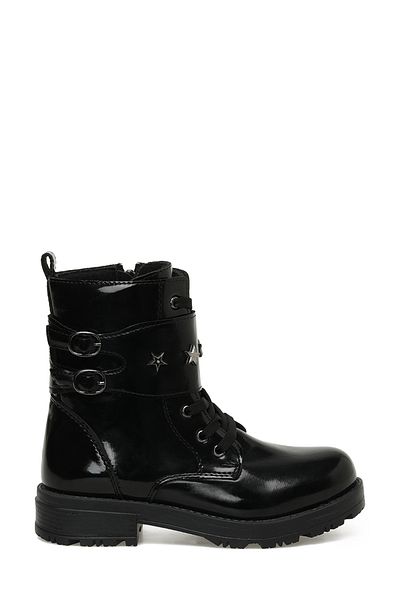 Binono LOLE-1F 3PR Black Girl's Worker Boots
