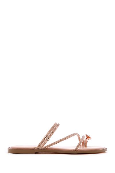 Derimod Pink Stone Detailed Women's Slippers - 24sfd4400ts