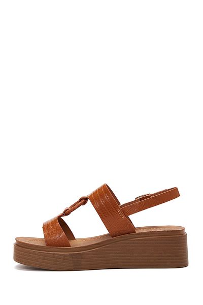 Derimod Thick Sole Tan Women's Sandals - Ankle Strap, 24sfe462126