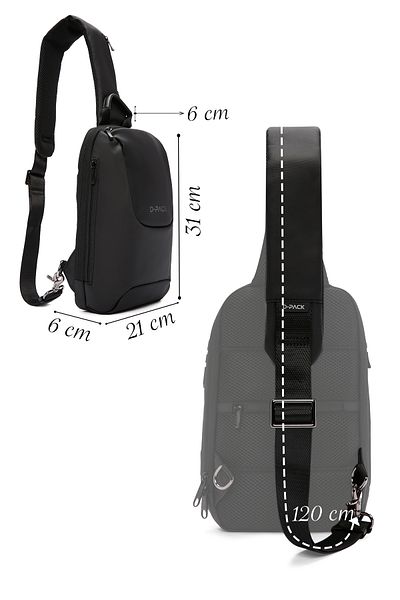 Derimod Men's Black Technological Backpack - D-pack 23wbd30086f