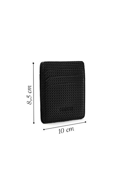 Derimod Men's Black Leather Card Holder 000A2D 310329