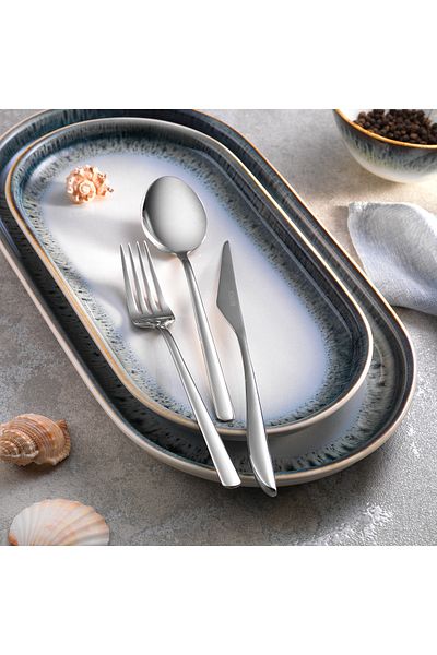 Schafer Hamburg 72 Pieces - Silver Colored Cutlery Set