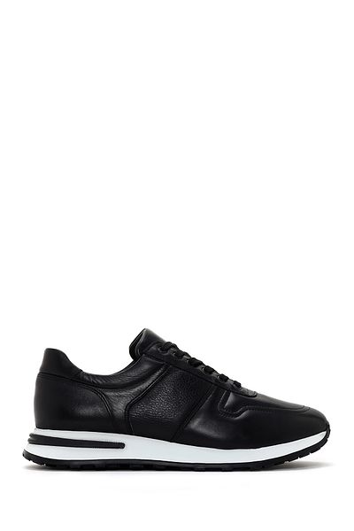 Derimod Black Leather Sneaker - Thick Sole, Men, 24sfd641818