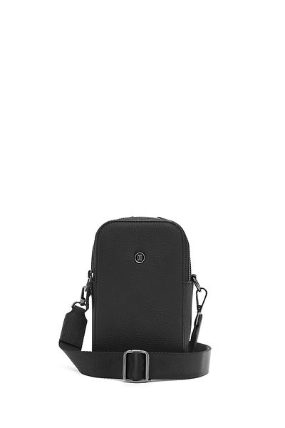 Derimod Men's Black Leather Crossbody Bag 23Wbd3102Ft