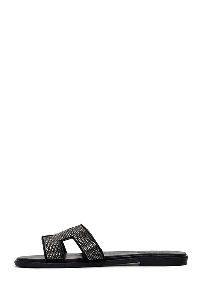 Derimod Papuci de damă cu detalii Black Stone - 24sfe4736ts