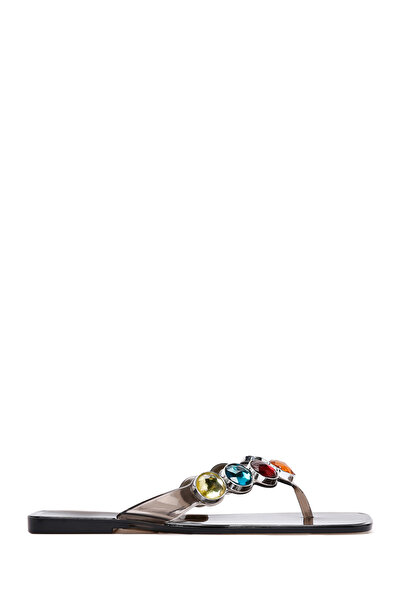 Derimod Black Stone Jelly Women's Flip Flops - 24sfe492514