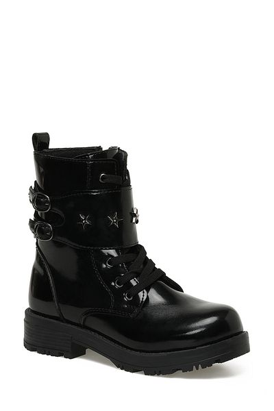 Binono LOLE-1F 3PR Black Girl's Worker Boots