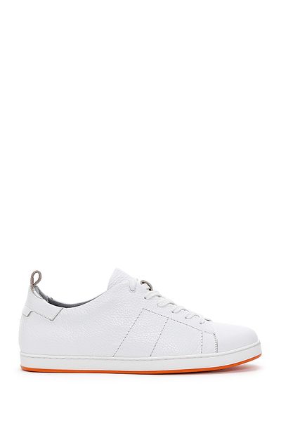 Derimod White Leather Sneaker - Men's, Lace-up, 24sfd6003ft