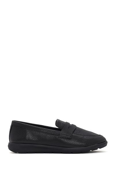 Derimod Women's Black Masculine Penny Loafer Shoes Casual Shoes Daily Shoes 24Sfe4025Ft