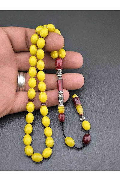 CessNova سبحة إسلامية خاصة معتمدة من 33 حبة من العنبر المطاطي