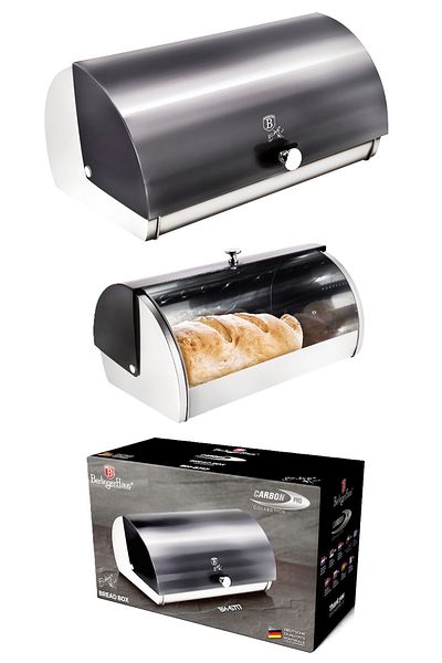 Berlinger Haus Bread Box Pastry Basket Stainless Steel Carbon Pro Line