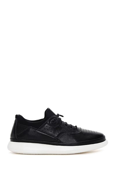 Derimod Black Leather Men's Sneakers - Lace-up, 24sfd 674618