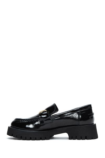 Derimod Pantofi de damă, negru, cu cataramă, din piele naturală, din piele naturală, masculin, casual, 24wfd180016