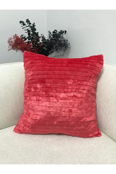 LILYUM Soft Plush Throw Pillow – Pink Color, Inner Filled (1 Piece)