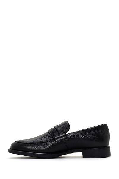 Derimod Men's Black Leather Genuine Leather Penny Loafer Shoes Casual Shoes Daily Shoes 24Sfd6211Ft