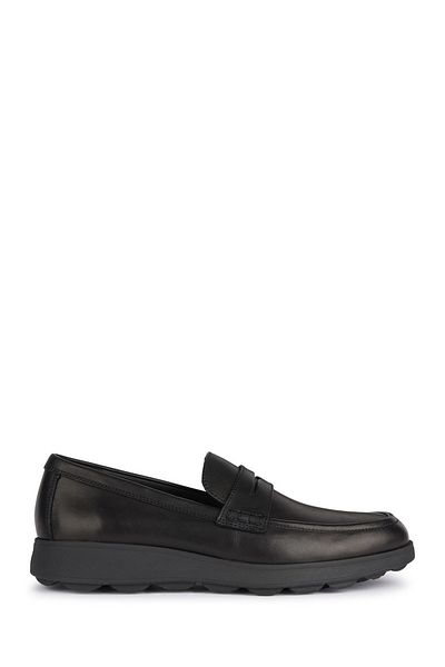 Geox Black Leather Spherica Loafer - Casual Men's Sneaker U45ghc00043c9999