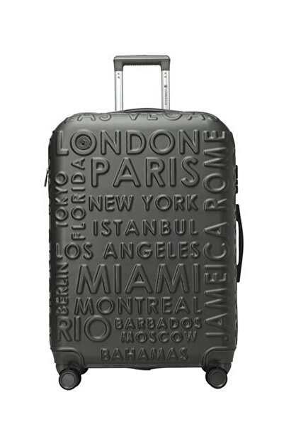 lumberjack Lugano -o Abs 5fx Koyu Gri Unisex Orta Boy Valiz