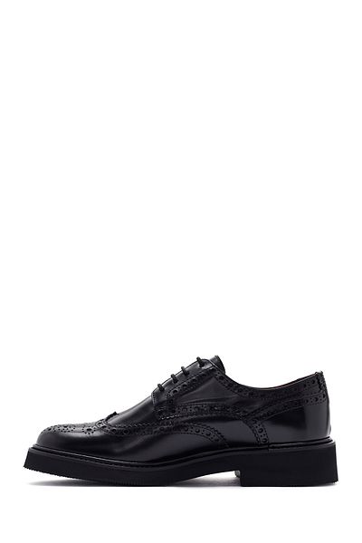 Derimod Black Leather Men's Casual Shoes - Lace-up 24sfd 635222