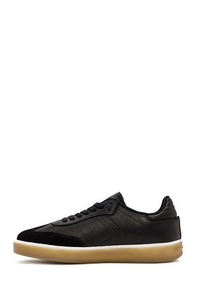 Derimod Black Leather Men's Sneakers - Lace-up, Model 24SFD 684118