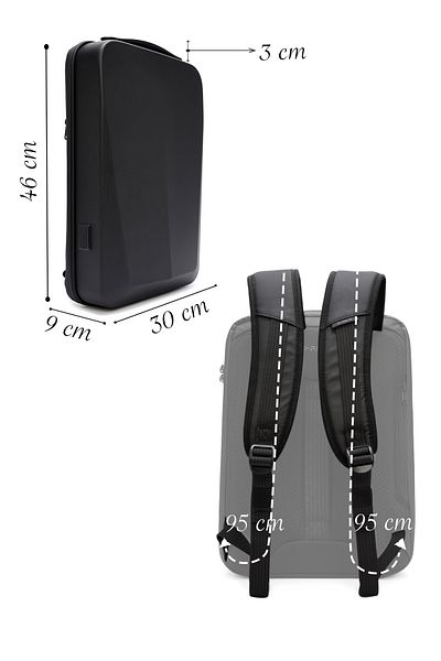 Derimod Men's Black Technological Backpack - D-Pack 24SBD3009HC