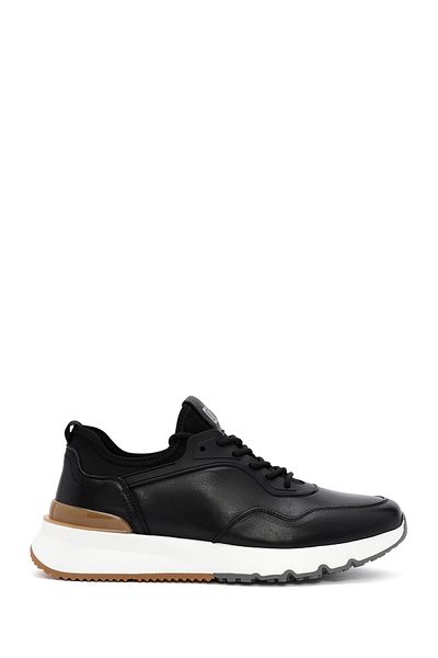 Derimod Men's casual Leather Sneakers - Black Lace-up 24WFD 690718