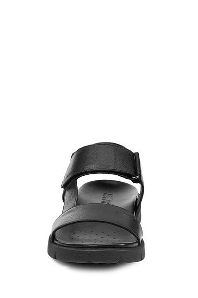Geox Men's Black Xand 2S Genuine Leather Sandals U15Bgb0003Cc9999