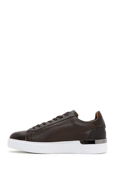 Derimod Men's Leather Sneakers - Brown, Lace-up, 24WFD6107FT