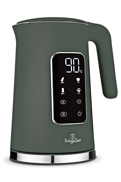Berlinger Haus Fierbător electric cu control digital al temperaturii 1,7 l Colecția Matte Green