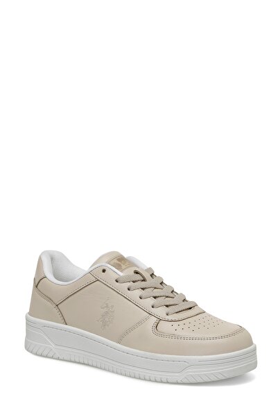U.S. Polo Assn. ROBERT WMN GLB 4FX Bej Kadın Sneaker
