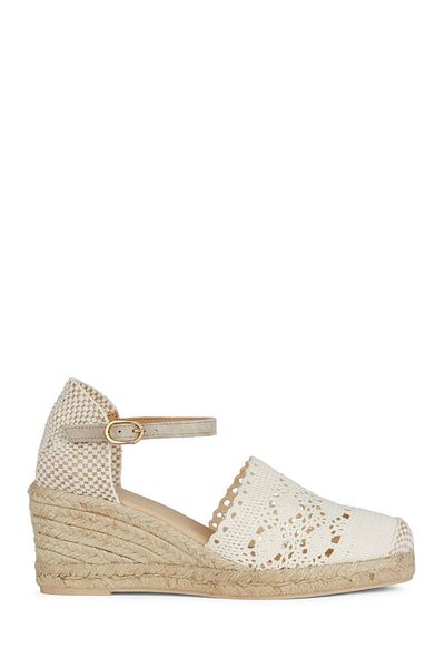 Geox Women's Mink Gelsa Ankle Strap Wedge Heel Espadrille D45Ngb000Dsc6738