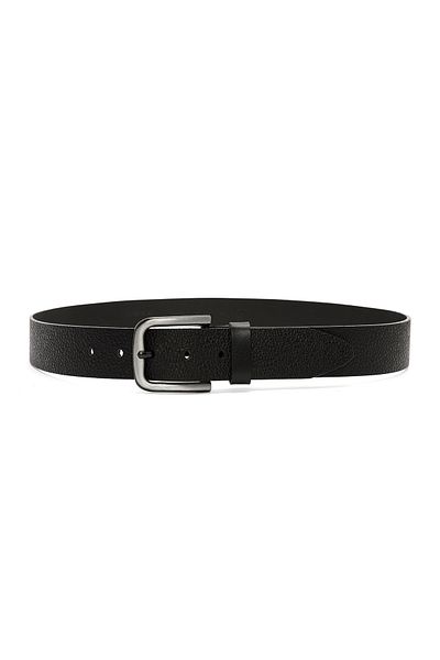 Derimod Men's Black Printed Leather Belt - 000A2D 1304526