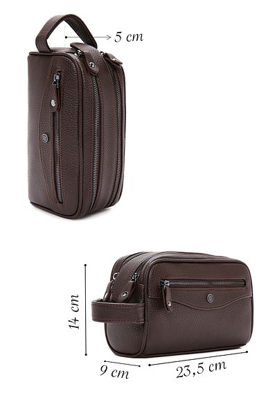 Derimod Men's Brown Handbag - 24sbd3101ft Model