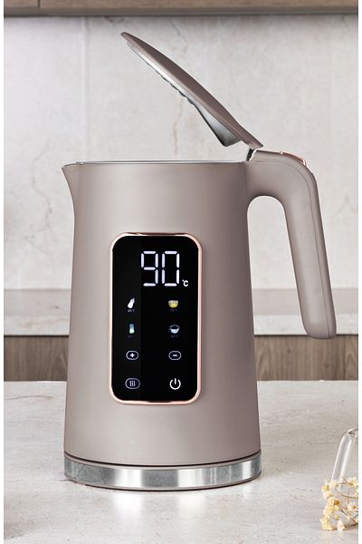 Berlinger Haus Electric Kettle With Digital Temperature Control 1.7 L Taupe Collection Fierbător