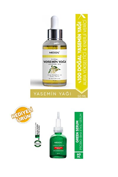 NEDOX زيت الياسمين - طبيعي 100%، معزز ومرطب هالة عشبي، 50 مل زيت الياسمين