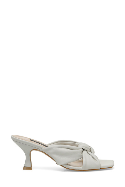 Nine West Faleo 4fx Kırık Beyaz Kadın Topuklu Terlik