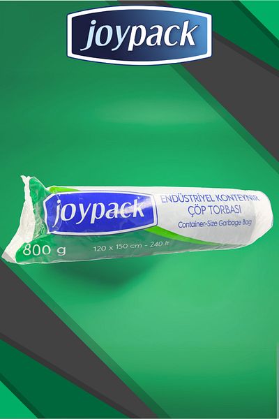 Joypack Industrial Container Garbage Bag Roll Head 10 Pieces, 10 Rolls - 800Gr 120X150 cm 240 Lt